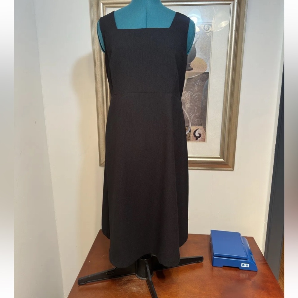 Duet Designs Women’s Black Lined Sleeveless Fit And Flare Dress Size Medium